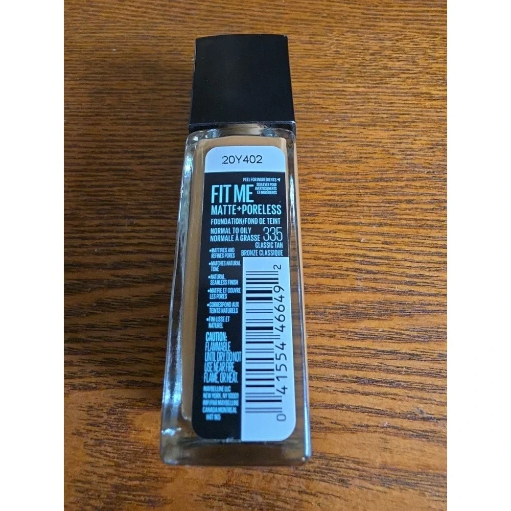 Maybelline FIT ME Matte & Poreless Foundation 335‎ CLASSIC TAN Normal To Oily